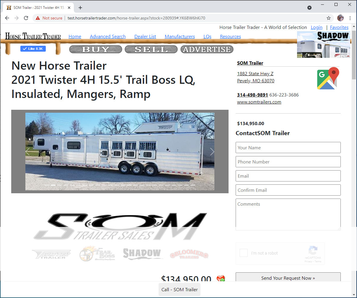Horse Trailer Inventory Pages