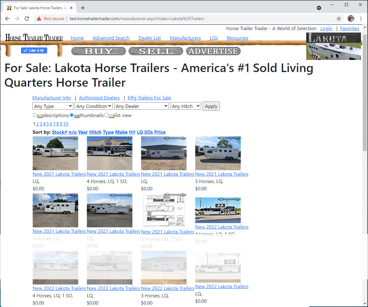 Browse horse trailers for sale by trailer brands